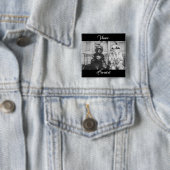 ヴェネツィアのカーニバルマスクのカップル 缶バッジ (インサイチュ)