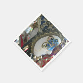 ヴェネツィアのカーニバルマスク スタンダードカクテルナプキン (角)