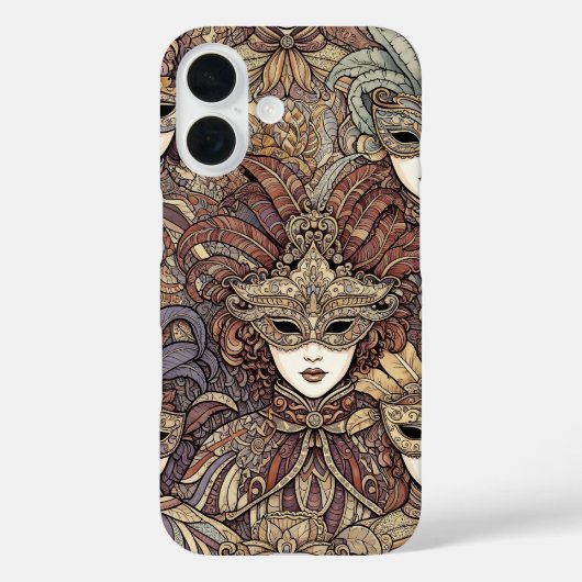 ヴェネツィアのカーニバル Case-Mate iPhoneケース (裏面)