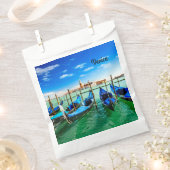 ヴェネツィアのグランドカナルのゴンドラ フェイバーバッグ (クリップ留めされた状態)