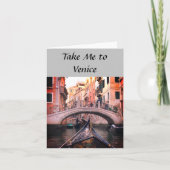 ヴェネツィアのグリーティングカードに移動 カード (正面)