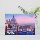 ヴェネツィアのゴンドラと教会を持つグランドカナル (スタンド正面)