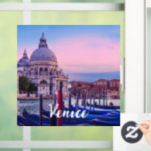 ヴェネツィアのゴンドラと教会を持つグランドカナル ウィンドウサイン (ホーム)