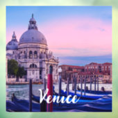 ヴェネツィアのゴンドラと教会を持つグランドカナル ウィンドウサイン (シート3)