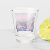 ヴェネツィアのゴンドラと教会を持つグランドカナル ショットグラス (裏面)