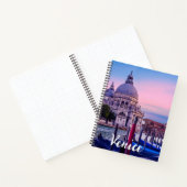 ヴェネツィアのゴンドラと教会を持つグランドカナル ノートブック (内部)