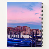 ヴェネツィアのゴンドラと教会を持つグランドカナル ノートブック (裏面)