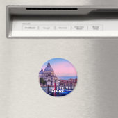 ヴェネツィアのゴンドラと教会を持つグランドカナル マグネット (インサイチュ (食洗機))