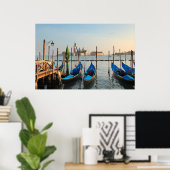ヴェネツィアのゴンドラのポスター ポスター (ホームオフィス)