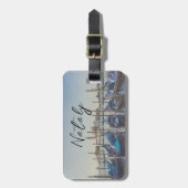 ヴェネツィアのゴンドラ旅行 ラゲッジタグ (正面縦)