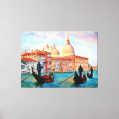 ヴェネツィアのゴンドラ キャンバスプリント (正面)