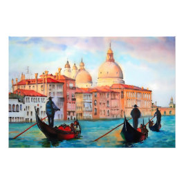 ヴェネツィアのゴンドラ フォトプリント           