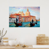 ヴェネツィアのゴンドラ ポスター (キッチン)