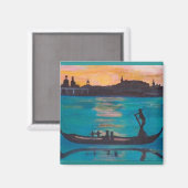 ヴェネツィアのゴンドラ マグネット (正面/裏面)