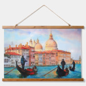 ヴェネツィアのゴンドラ 吊り下げ型タペストリー (正面)