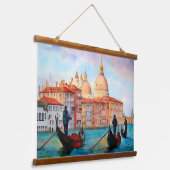 ヴェネツィアのゴンドラ 吊り下げ型タペストリー (傾斜あり)
