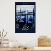 ヴェネツィアのゴンドール ポスター (キッチン)