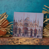 ヴェネツィアのサン・マルコはブリジェヘル(リソ)の彫刻を施した フォトプラーク (側面)