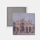 ヴェネツィアのサン・マルコはブリジェヘル(リソ)の彫刻を施した マグネット (正面/裏面)