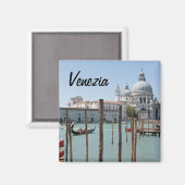 ヴェネツィアのスクエアマグネットと文字 マグネット (正面/裏面)