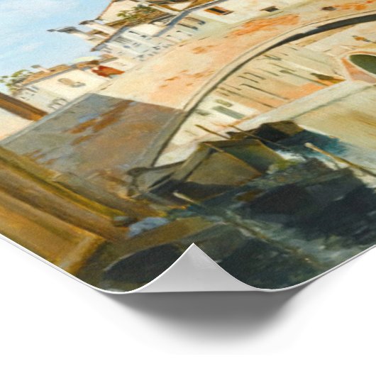 ヴェネツィアのティントレットの家(1874) ポスター (角)