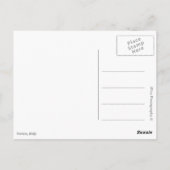 ヴェネツィアのバケーションランドスケープ黒文字はがき ポストカード (裏面)