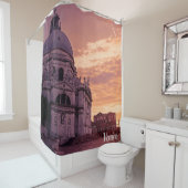 ヴェネツィアのバシリカ上空の夕日 シャワーカーテン (インサイチュ)