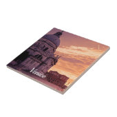 ヴェネツィアのバシリカ上空の夕日 タイル (側面)