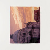 ヴェネツィアのバシリカ上空の夕日 タペストリー (正面)