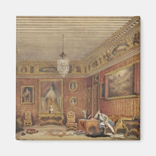 ヴェネツィアのパラッツォ・モセニゴにあるバイロンの部屋（p上にcあり） マグネット (正面)