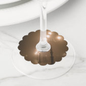 ヴェネツィアのフォギーピアッツァサンマルコ ワイングラスタグ (クローズアップ)