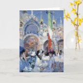 ヴェネツィアのフロリアンのカフェ |フランシス・カデル カード (黄色い花)