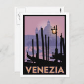 ヴェネツィアのポスターポストカード ポストカード (正面/裏面)