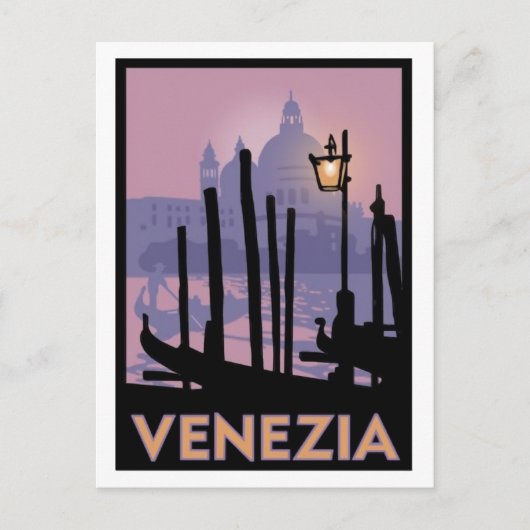 ヴェネツィアのポスターポストカード ポストカード (正面)