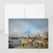 ヴェネツィアのモロから大運河への入り口 ポストカード (正面/裏面)