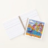 ヴェネツィアのヨーロッパトラベルガール ノートブック (内部)