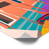 ヴェネツィアのヴィンテージ旅行ポスター ポスター (角)