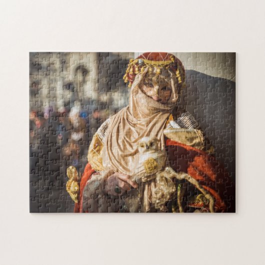 ヴェネツィアの中東カーニバルマスク ジグソーパズル (横)