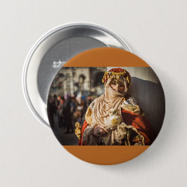 ヴェネツィアの中東カーニバルマスク 缶バッジ