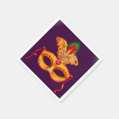 ヴェネツィアの仮面舞踏会のボールまたはパーティー スタンダードカクテルナプキン (角)