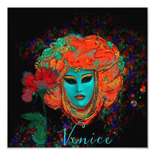 ヴェネツィアの写真の拡大 フォトプリント            (正面)