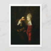 ヴェネツィアの商人からのポーシャとシェロックA ポストカード (正面)