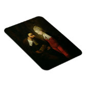 ヴェネツィアの商人からのポーシャとシェロックA マグネット (右側)