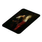 ヴェネツィアの商人からのポーシャとシェロックA マグネット (左側)