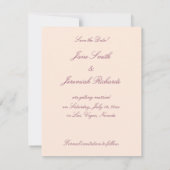 ヴェネツィアの夕焼け 結婚式のご案内カード 招待状 (裏面)