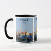 ヴェネツィアの夢：イタリアヴィンテージ旅行ポスター マグカップ (左)