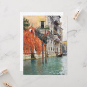 ヴェネツィアの大運河（Vincenzo Caprile著） カード (正面/裏面インサイチュ)