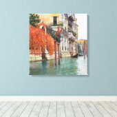 ヴェネツィアの大運河（Vincenzo Caprile著） キャンバスプリント (インサイチュ (ウッドフロア))