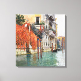 ヴェネツィアの大運河（Vincenzo Caprile著） キャンバスプリント