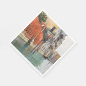 ヴェネツィアの大運河（Vincenzo Caprile著） スタンダードランチョンナプキン (角)